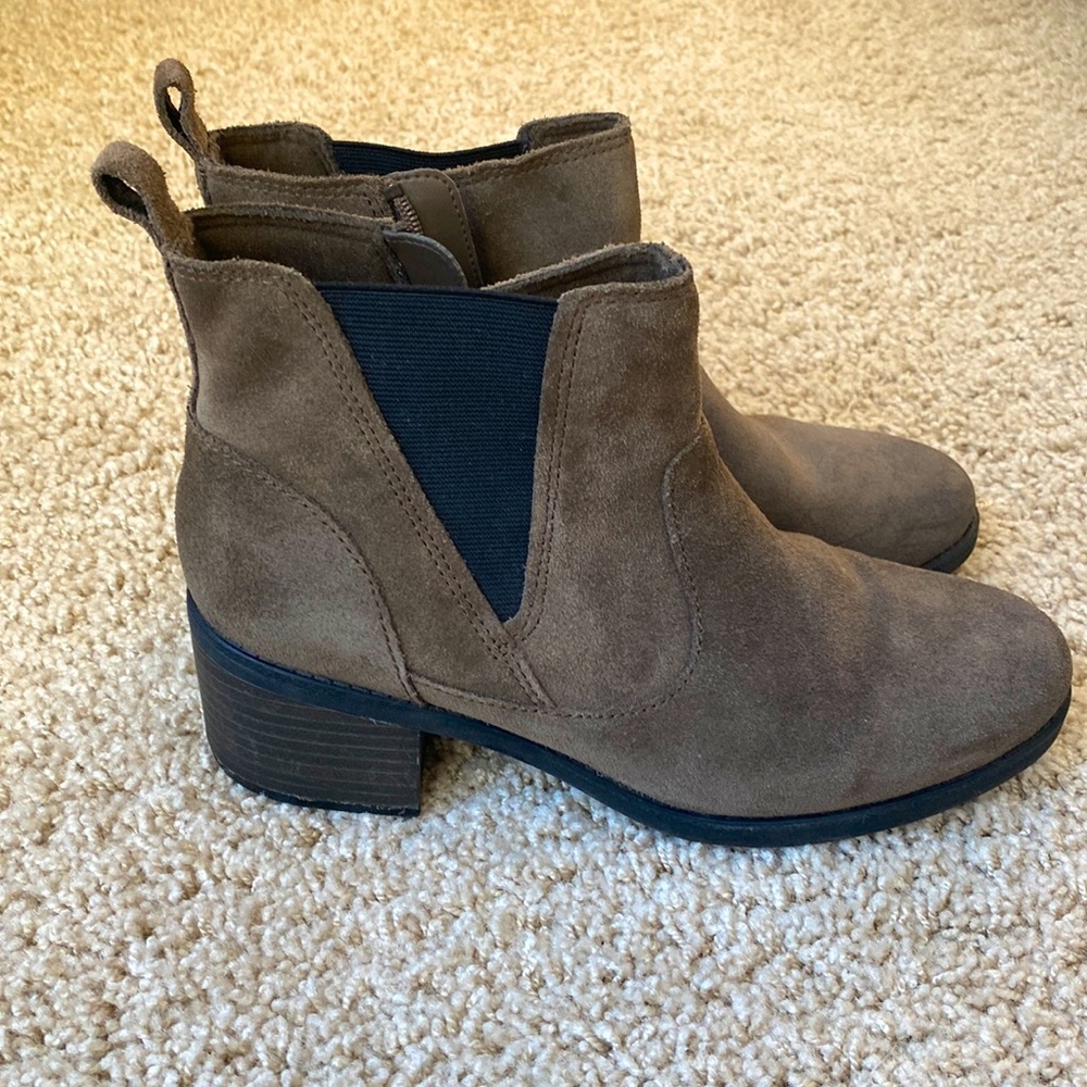Brown Suede Clarks Chelsea Boot